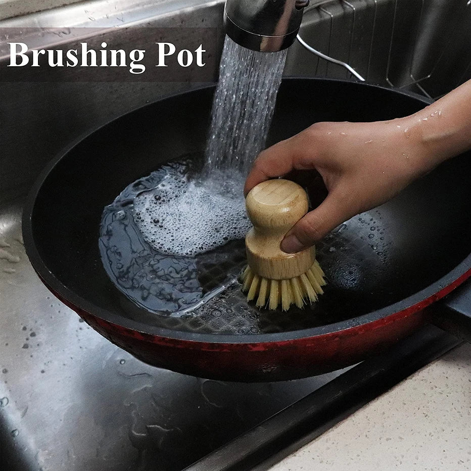 Bamboo Dish Scrub Brush 