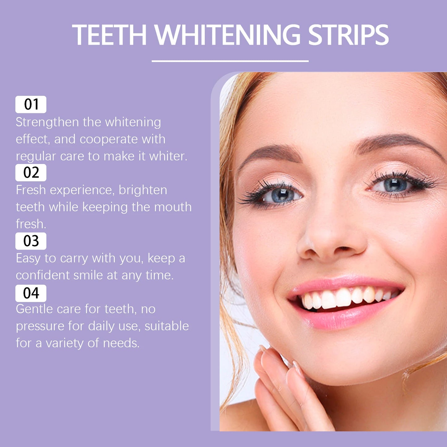 Purple Teeth Whitening Strips 