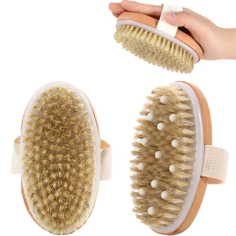 Dry body brush