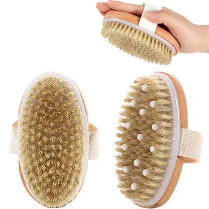Dry body brush