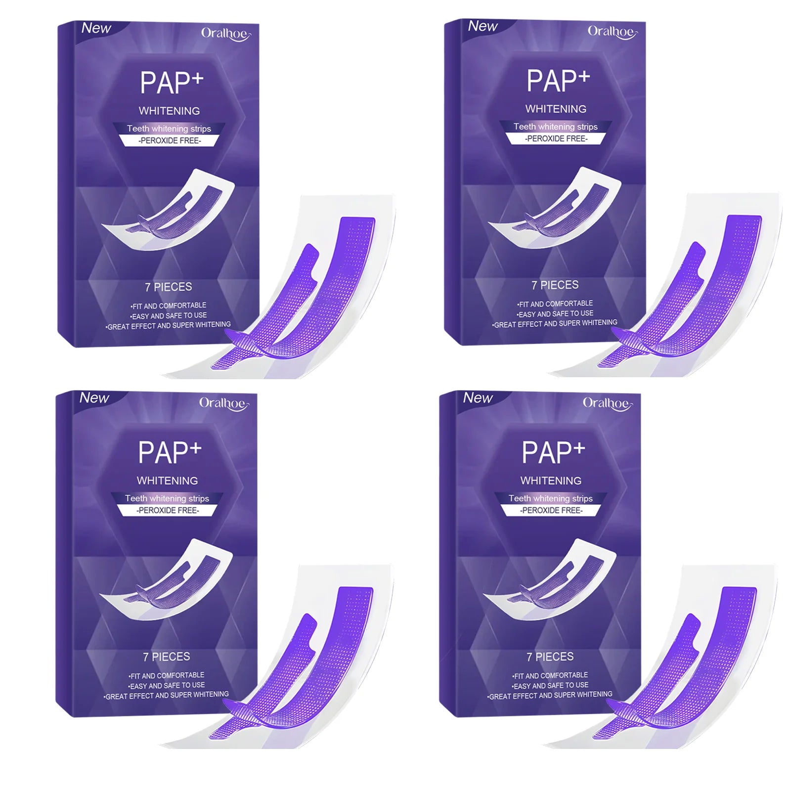 Purple Teeth Whitening Strips 
