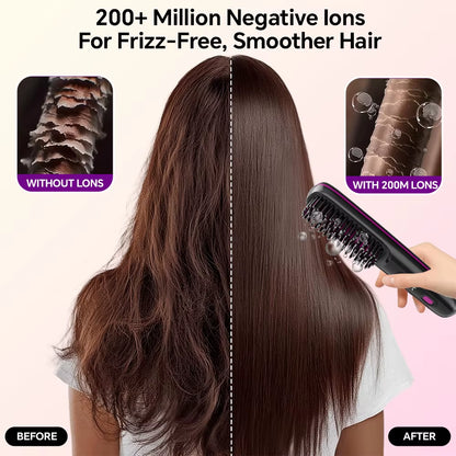 Cordless Hair Straightener Brush