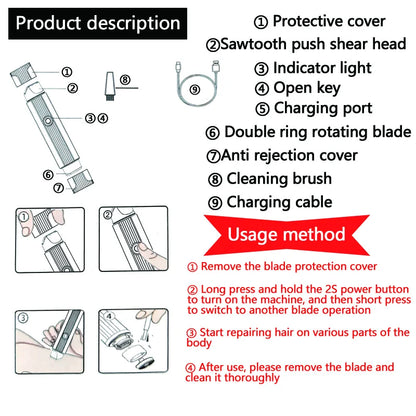  Double sided Electric Razor
