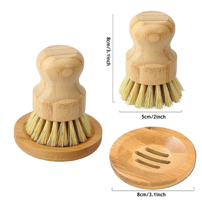 Bamboo Dish Scrub Brush 