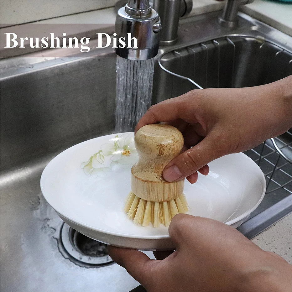 Bamboo Dish Scrub Brush 
